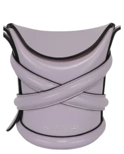 Alexander McQueen Mini Curve Leather Bucket Bag-PROOZY Hot