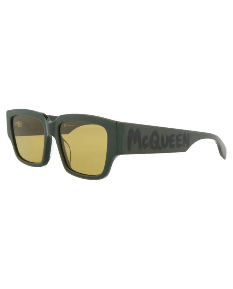 Square/Rectangle-Frame Acetate Sunglasses-Alexander McQueen Online
