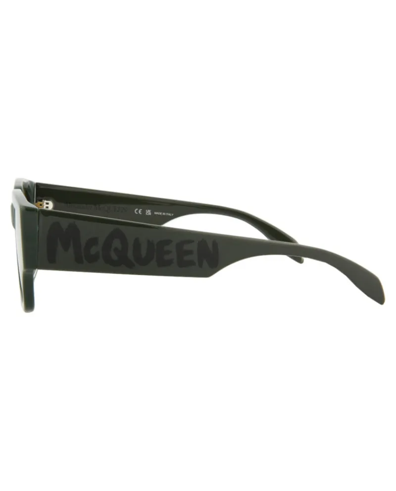 Square/Rectangle-Frame Acetate Sunglasses-Alexander McQueen Online