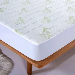Aloe Vera Quilted Mattress Pad-Bed Bath Fashions New