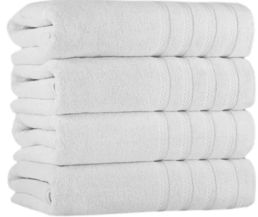 Antalya Turkish Cotton Luxury Bath Towels Set - 4 Pieces-Classic Turkish Towels Sale