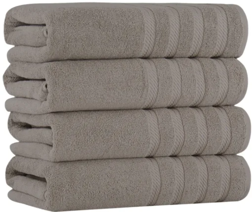 Antalya Turkish Cotton Luxury Bath Towels Set - 4 Pieces-Classic Turkish Towels Sale