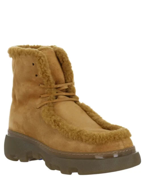 Burberry Creeper Shearling Boots-PROOZY Hot