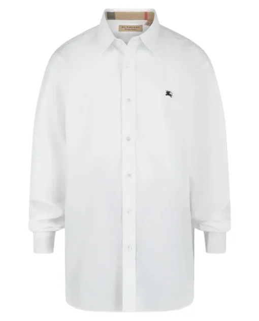 Stretch Cotton Poplin Shirt-Burberry Clearance