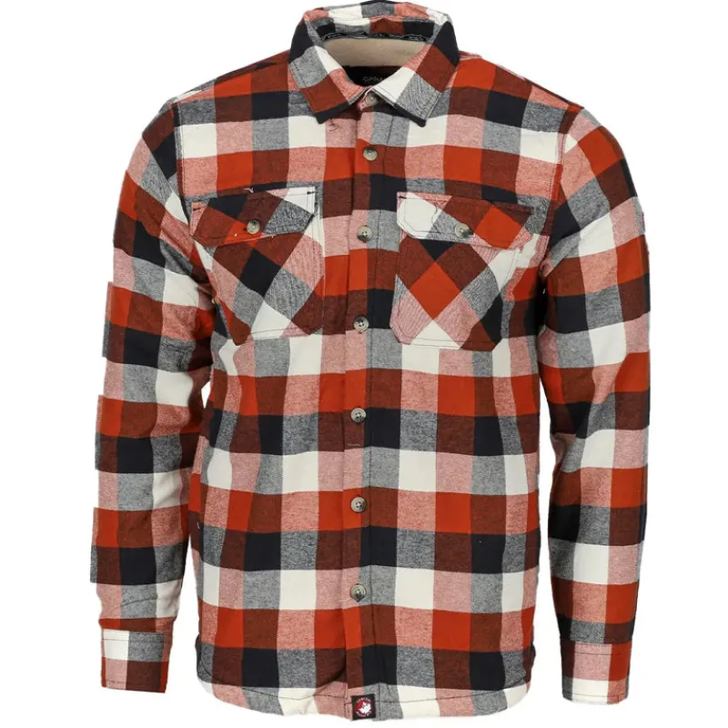 Men's Fleece Lined Flannel-Canada Weather Gear Online