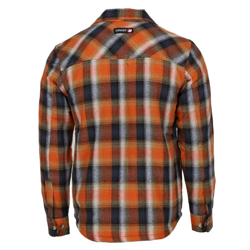 Men's Fleece Lined Flannel-Canada Weather Gear Online