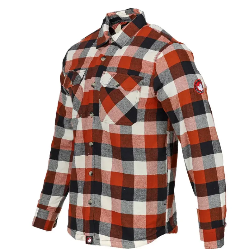 Men's Fleece Lined Flannel-Canada Weather Gear Online