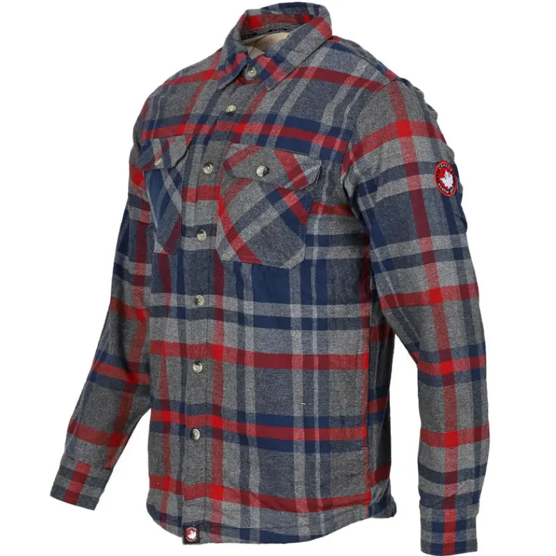 Men's Fleece Lined Flannel-Canada Weather Gear Online