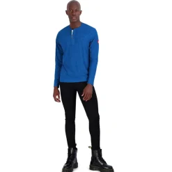 Men's Long Sleeve Two Tone Supreme Soft Henley-Canada Weather Gear Clearance