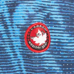 Men's Perforated Button up Short Sleeve Shirt-Canada Weather Gear Outlet