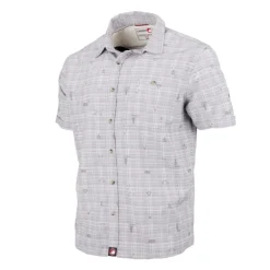 Men's Non Perforated Button up Short Sleeve Shirt-Canada Weather Gear Best