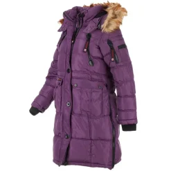 Women's Long Puffer with Faux Fur and Sherpa Lined Hood-Canada Weather Gear Outlet