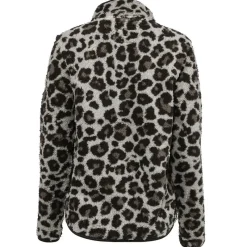 Women's Full Zip Printed Sherpa Jacket-Canada Weather Gear Hot