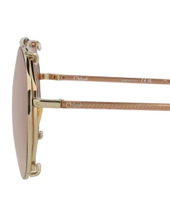 Chloé Round-Frame Metal Sunglasses-Chloe Outlet