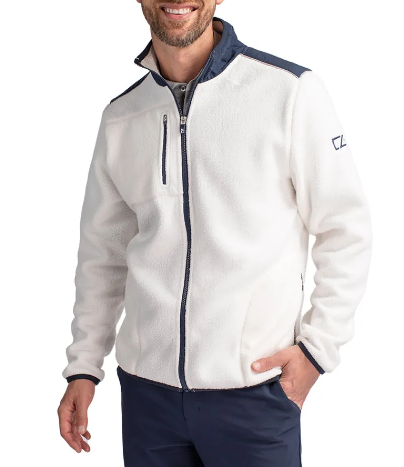 Cutter & Buck Cascade Eco Sherpa Mens Big & Tall Fleece Jacket-Cutter u0026 Buck Sale