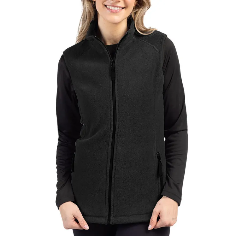 Cutter & Buck Clique Summit Performance Fleece Full Zip Women's Vest-Cutter u0026 Buck Hot