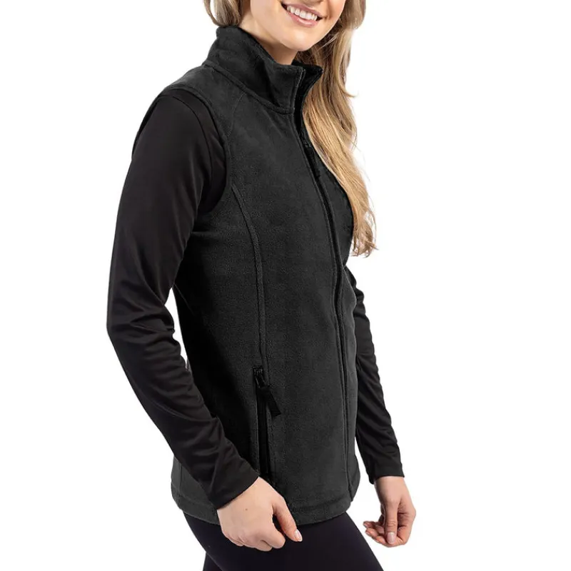 Cutter & Buck Clique Summit Performance Fleece Full Zip Women's Vest-Cutter u0026 Buck Hot