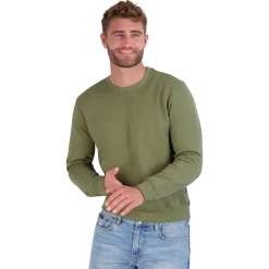 Men's Crew Neck Fleece Sweatshirt-Eddie Bauer New