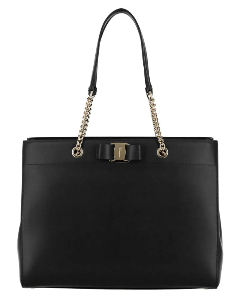 Vara Bow Smooth Leather Tote-Ferragamo Sale
