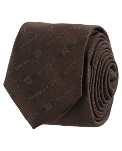 Diagonal Logo Silk Tie-Givenchy Hot