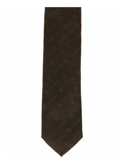 Diagonal Logo Silk Tie-Givenchy Hot