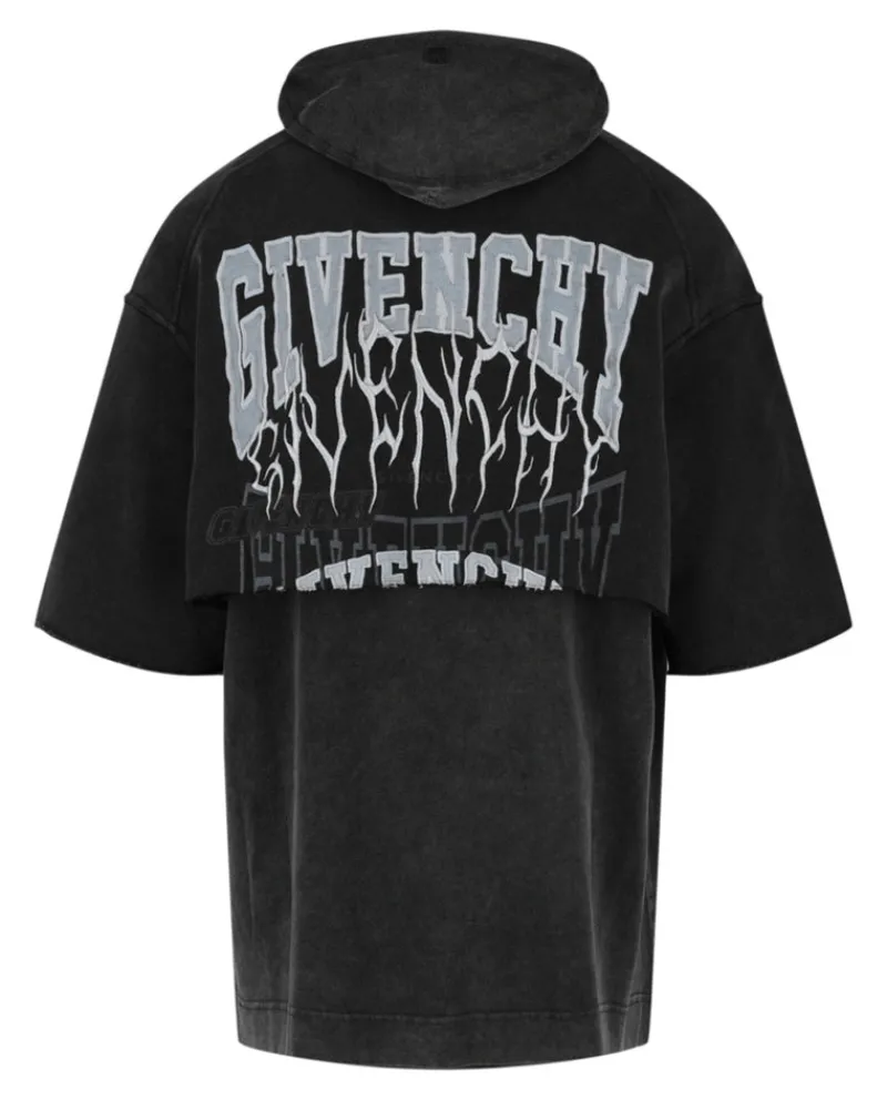 Layered Graphic T-Shirt With Balaclava-Givenchy Sale