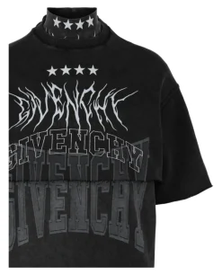 Layered Graphic T-Shirt With Balaclava-Givenchy Sale
