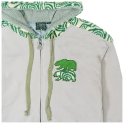 Removable Bear Fur Zip Up Hoodie-Grassroots California Hot