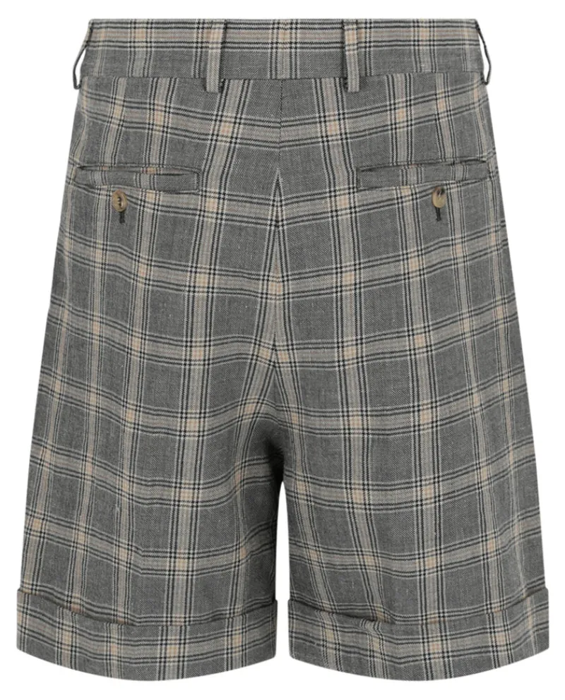 Cuffed Plaid Shorts-Gucci New