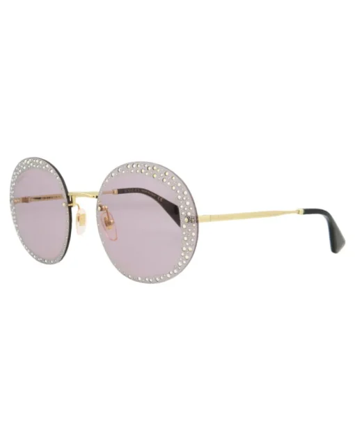 Round-Frame Metal Sunglasses - GG0899S-30010510-001-Gucci Discount
