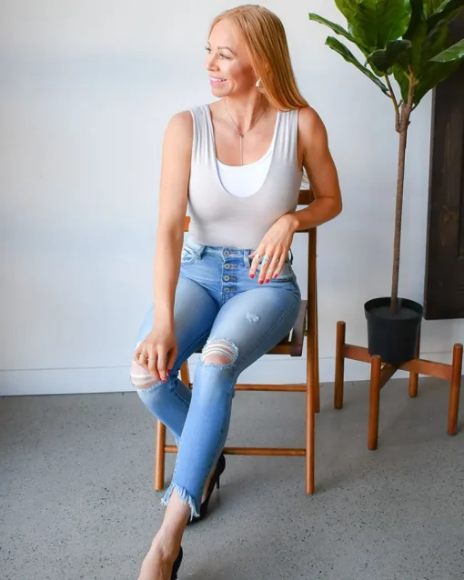 Classic Wide Strap Tank Halftee-HALFTEE Layering Fashions Fashion