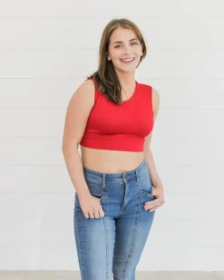 Crew Neck Tank Halftee-HALFTEE Layering Fashions Sale