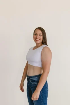 Crew Neck Tank Halftee-HALFTEE Layering Fashions Sale