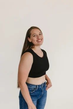 Crew Neck Tank Halftee-HALFTEE Layering Fashions Sale