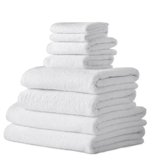 Hospitality Turkish Cotton Hotel Collection Family Towel Set of 8-Classic Turkish Towels Best