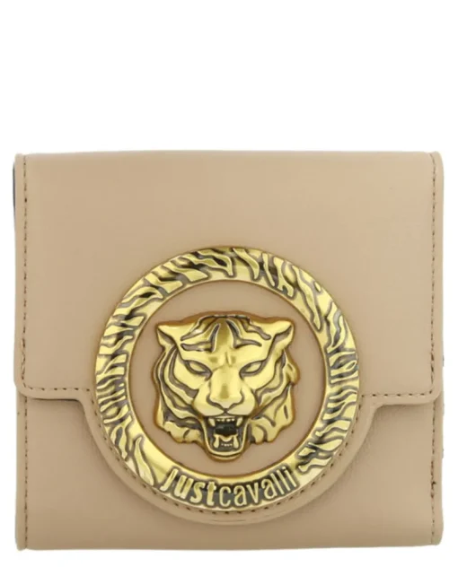 Logo Plaque Compact Wallet-Just Cavalli New