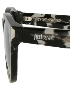 Round-Frame Acetate Sunglasses-Just Cavalli Discount