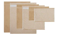 6 Piece Chevron Jacquard Towel Set with Lets Dry-Kathy Ireland Discount