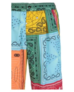 Bandana Nylon Shorts-Marcelo Burlon Outlet