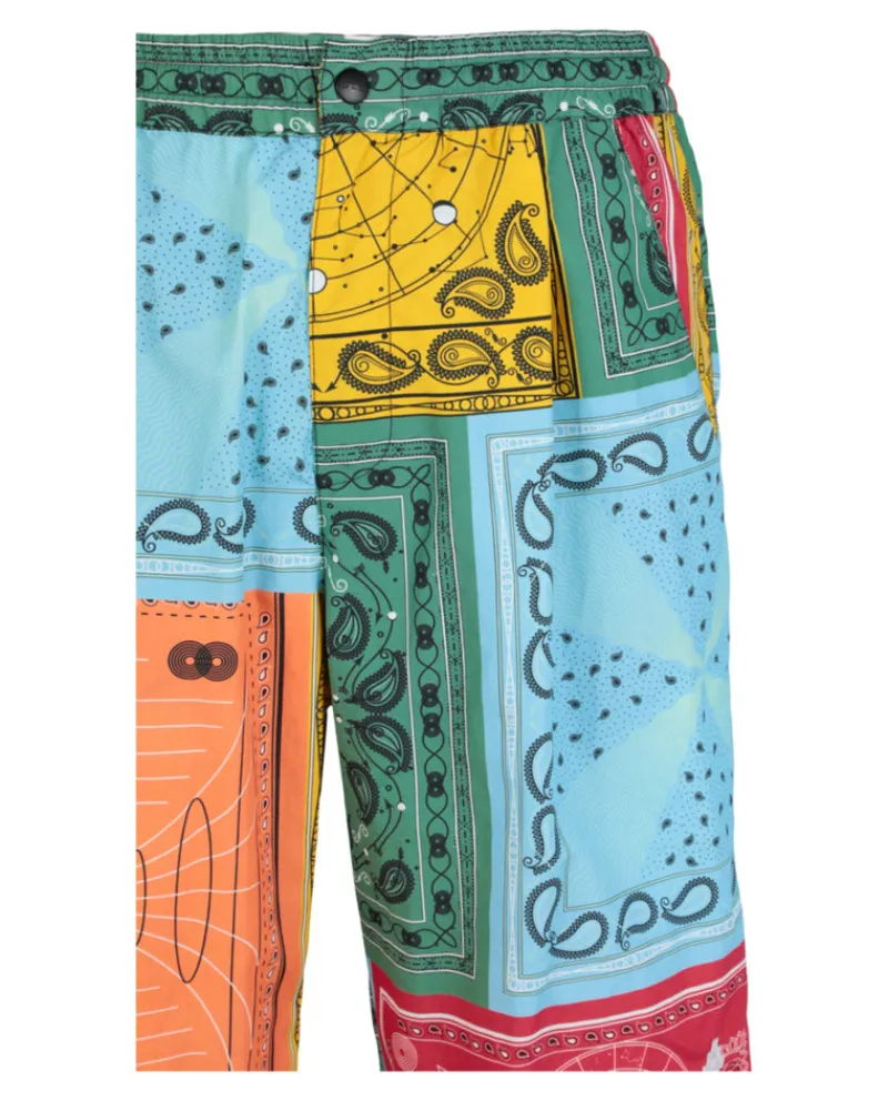 Bandana Nylon Shorts-Marcelo Burlon Outlet