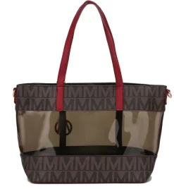 Women's Belinda Signature Tote Bag And Pouch Set-MKF Collection Outlet