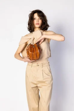 Women's Cassidy Embossed Bucket Bag-MKF Collection Outlet