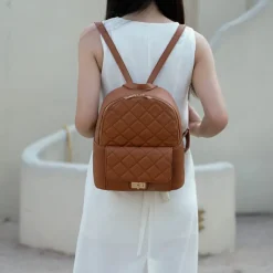 Women's Dimitria Quilted Backpack-MKF Collection Outlet