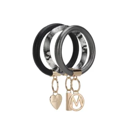 Women's Jasmine Bangle Bracelet Keyring Set-MKF Collection Online