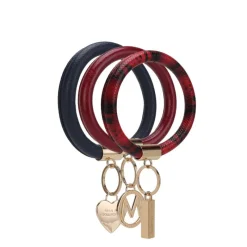 Women's Jasmine Bangle Bracelet Keyring Set-MKF Collection Online