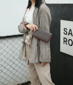 Women's Kathe Embossed M Signature Wallet Wristlet-MKF Collection Sale