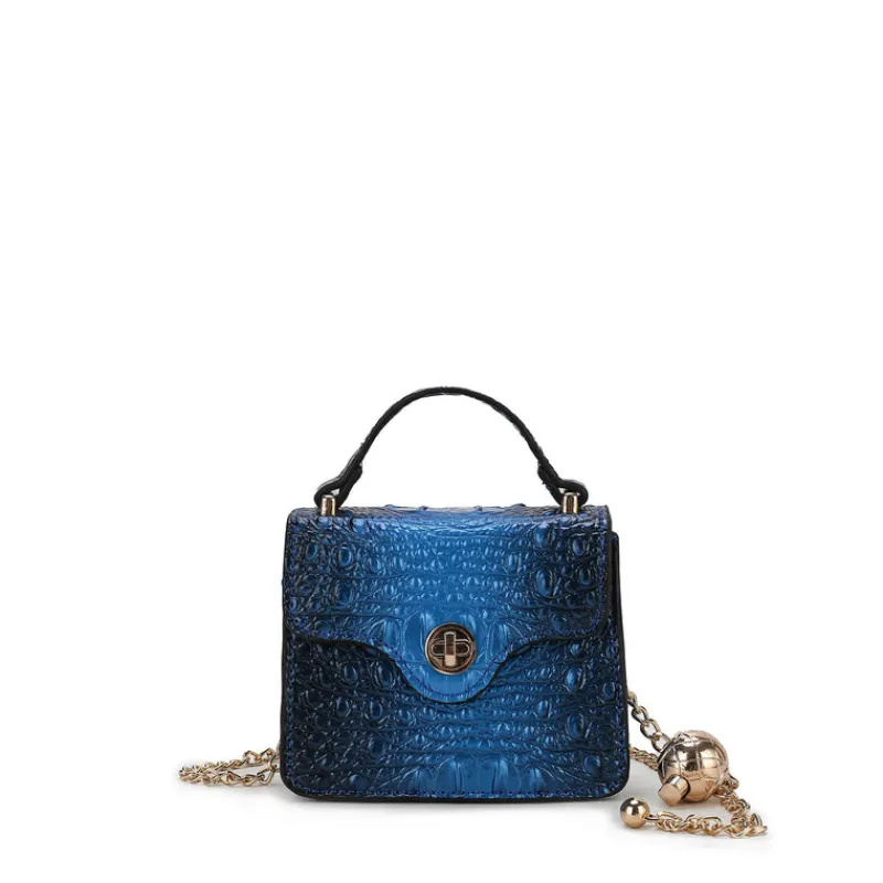 Women's Luxe Croc-Embossed Mini Satchel-MKF Collection Outlet