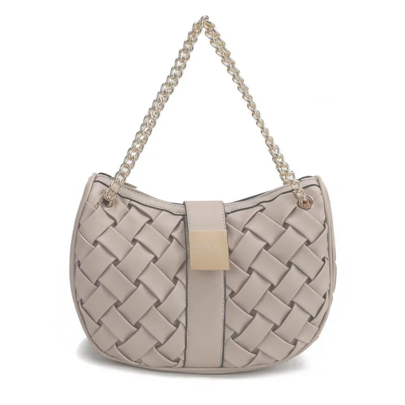 Women's Solari Braided Chain Shoulder Bag-MKF Collection Best