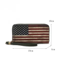 Women's Uriel Printed Flag Wallet-MKF Collection Online