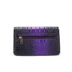 Women's Vanta Croc-Embossed Saddle Bag-MKF Collection New